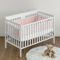 thumbnail image 6 of Sweet Jojo Designs + BreathableBaby Rose Blush Pink Breathable Mesh Crib Liner Pad, 6 of 6