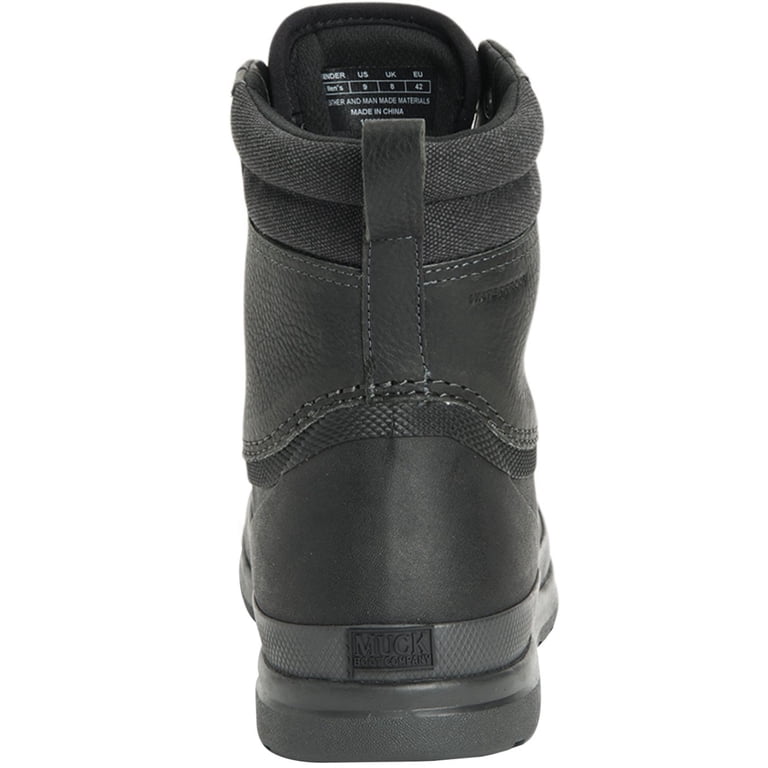Muck Boots Originals Duck Lace Black Leather Boots Mens Size 8 NEW Muck Men main image 4