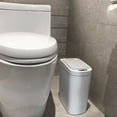 thumbnail image 5 of Nine Stars Automatic Bathroom Trash Can, 2-Gallon Plastic, Motion Sensor Hands-Free Soft-Close Lid Garbage Bin, White 2 pack, 5 of 8