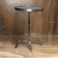 thumbnail image 5 of Benjara 41" Plant Stand Table-Round Top-Turned Base-Modern Silver Aluminium, 5 of 6