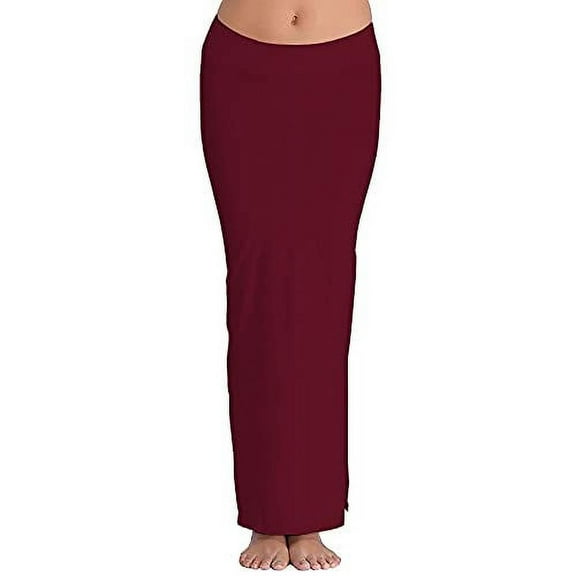 Crazy Bachat Women Microfiber Maroon Saree Shapewear (XXL)