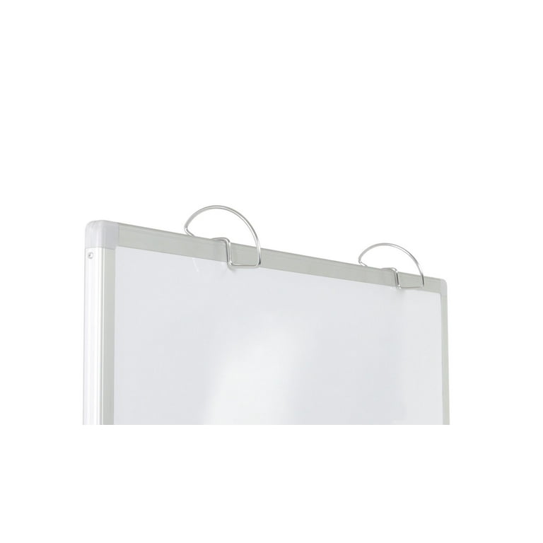 Luxor L330 30 x 40 Double-Sided Magnetic Classroom Whiteboard with Chart  Hooks and Storage Bins