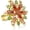 Cystal Flower, variant on TrendMallOasis Set of 6 Christmas Wreath Napkin Rings Set- Metal Xmas Napkin Ring Holders for Cloth Napkins, Christmas Holiday Party Dinner Table Decoration