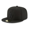 thumbnail image 1 of Gorra New Era 59Fifty MLB Los Angeles Dodgers LA Black 7 7/8, 1 of 7