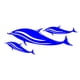 thumbnail image 3 of 2 Unids Adhesivo Sticker Decal Etiquetas para Kayak Coche Pesca Decal ejercicio Acuáticos Accesorios Sharpla Decalques de delfines, 3 of 8
