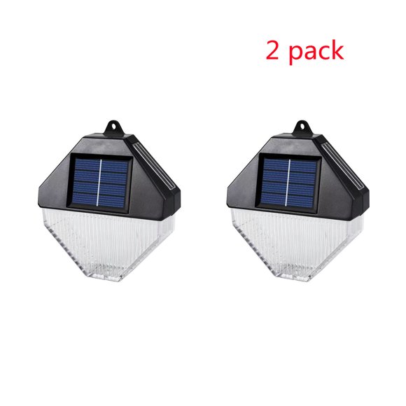 Herunwer Modern Geometric Solar Wall Sconce with Dual White and Multi-Color Lighting