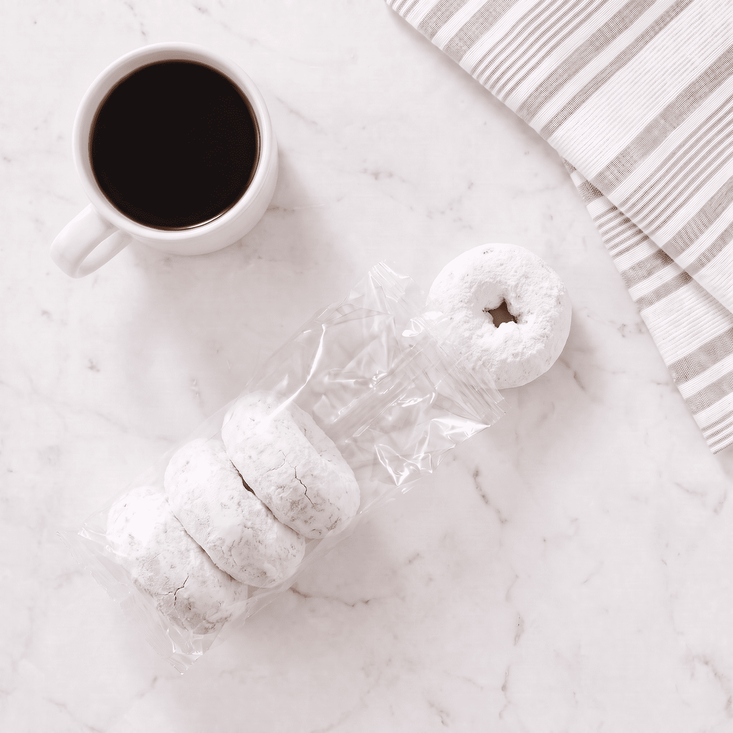 Great Value Powdered Sugar Mini Donuts, 2 oz, 10 Count
