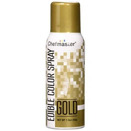edible 5oz metallic spray paint gold