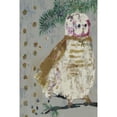 thumbnail image 3 of MARMONT HILL  - Handmade Metallic Winter Owl Printing Print on Wrapped Canvas 8x12, 3 of 5