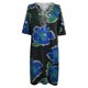 thumbnail image 4 of Mini vestido de manga corta con estampado de cuello en V Sexy informal para mujer a la moda Fridja  bnh4878, 4 of 5