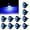 Blue, variant on 10x 3/4" Round LED Clearence Light Front Rear Side Marker Indicators Light for Truck Car Bus Trailer Van Caravan Boat, Taillight Brake Stop Lamp (Blue, 12V)