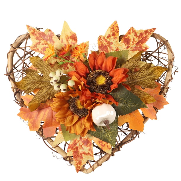 Colgador De Puerta Decorativo En Forma De Corazón, Decoración De Puerta Delantera, Letrero Colgante De Girasol De Madera, Decoración De Puerta Para El Hogar, Restaurante, Cafetería Speravity HA014099-00