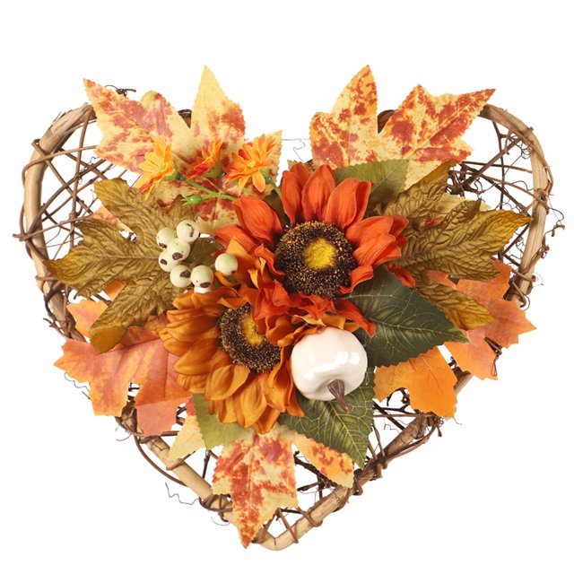 Colgador De Puerta Decorativo En Forma De Corazón, Decoración De Puerta Delantera, Letrero Colgante De Girasol De Madera, Decoración De Puerta Para El Hogar, Restaurante, Cafetería Speravity HA014099-00