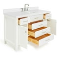thumbnail image 7 of Ariel H055SWQOVOWHT Bristol 55" Free Standing Single Oval Basin Vanity Set - White, 7 of 7