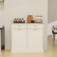 thumbnail image 5 of White E1 MDF Kitchen Trash Cabinet with 2 Drawers & Tilt-Out Compartment - Fits 10 Gallon Bins, 5 of 11