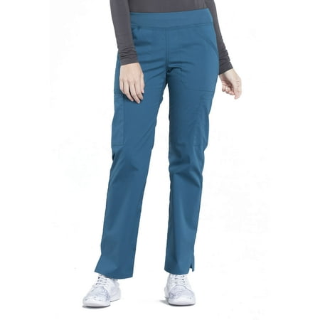 

Cherokee Workwear Professionals Women s Scrubs Pant Mid Rise Straight Leg Pull-On Cargo WW170