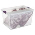 thumbnail image 4 of Sterilite Bac de Rangement en Plastique Transparent de 66 Pintes avec Poignée à Loquet, Lot de 12, 4 of 5