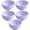 Purple, variant on Straw Bowl Set, Large Wheat Straw Serving Bowls Lightweight Unbreakable Dinnerware, Microwave Safe Reusable Tableware for Household Dorm Camping, 5-Pack