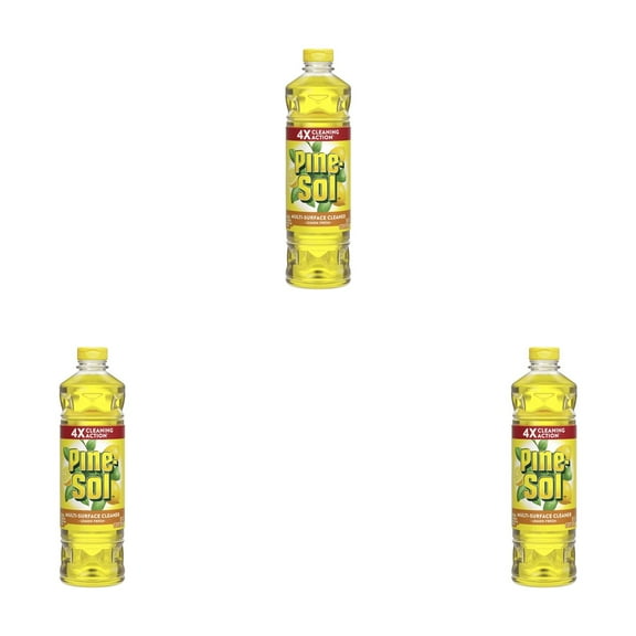 Pine-Sol Lemon Fresh Multi-Surface Cleaner 28 fl oz – 3 Pack (28 fl oz x 3)