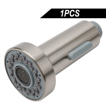 Kitchen Faucet Head Replacement Simple Kitchen Sink Faucet Parts Kitchen Faucet Head G 1/2 Pull Down Faucet Spray Head Movable Kitchen Tap Head Faucet Sprayer Water (Brushed Nickel-2 Models
