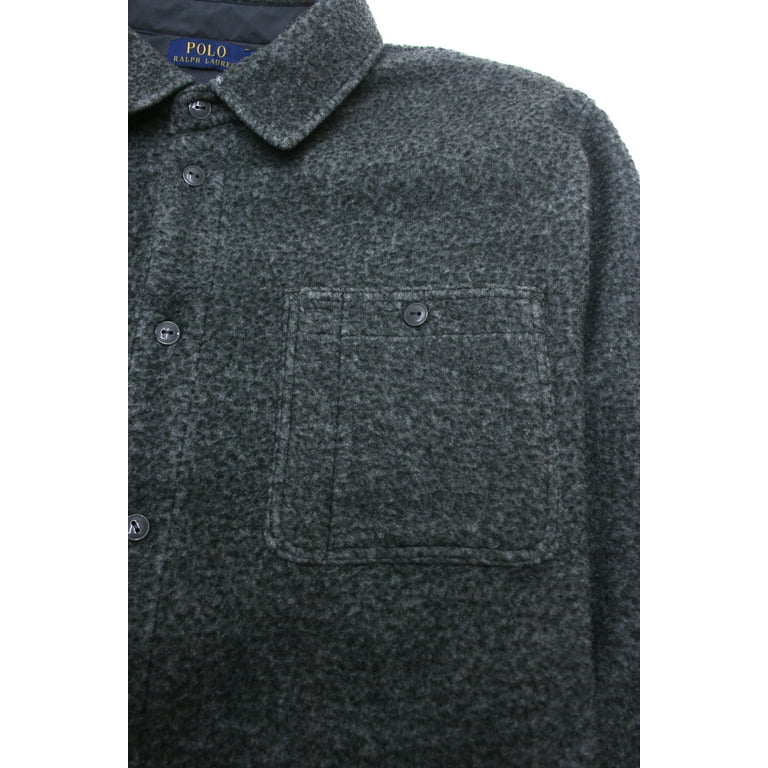 Ralph lauren fleece overshirt hotsell