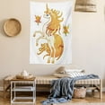 thumbnail image 2 of Unicorn Tapestry, Exquisite Vivid Hair Cute Unicorn with Fairies Imaginary Legendary Creature Art Print, Wall Hanging for Bedroom Living Room Dorm Decor, 40W X 60L Inches, Multi, by Ambesonne, 2 of 5