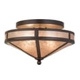 thumbnail image 5 of Meyda Tiffany 169160 Craftsman Prime 2 Light 16" Wide Semi-Flush Ceiling Fixture -, 5 of 7