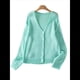 thumbnail image 1 of Cárdigan Informal de Larga con Cuello en V para Mujer, Chaqueta de Punto con Botones de Color Liso para Otoño e Invierno. Azul M, 1 of 8