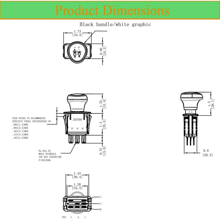 CubCadet Lawn Mower Parts - PTO Switch 725-04174 Compatible CubCadet Lawn Mower Parts - PTO Switch 725-04174 Compatible
