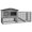 Light Grey, variant on PawHut Wooden Rabbit Hutch w/ Ramp Openable Roof Pull-out Tray, Light Grey