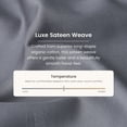 thumbnail image 5 of Bioweaves 100% Organic Cotton Body Pillow Pillowcase with Zipper 300 Thread Count Soft Sateen Weave GOTS Certified - 21x54 Inches, Grey, Set of 2, 5 of 9