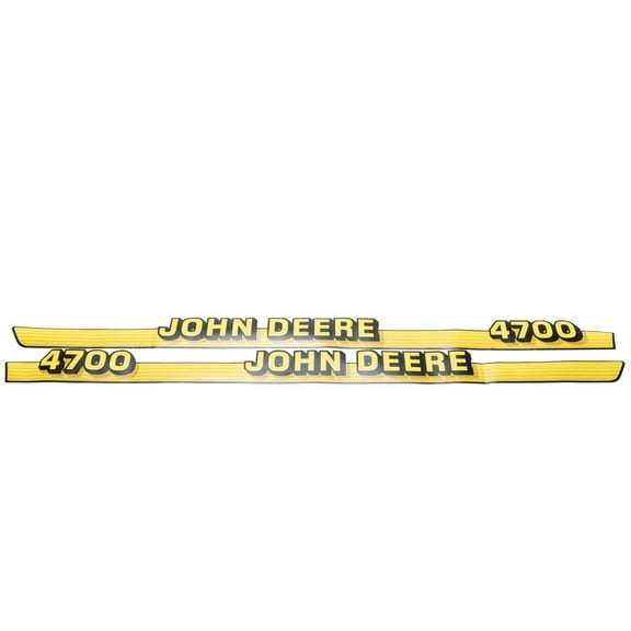 John Deere Hood Trim Decal Set - LVU10328 LVU10342 - 4700