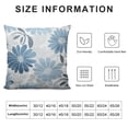 thumbnail image 5 of COMIO  Blue Grey Flower Pillow Covers  Abstract Flowers Decorative Throw Pillows Case Square Cushion Cover for Couch Bed Livingroom Farmhouse Decoration, 5 of 5