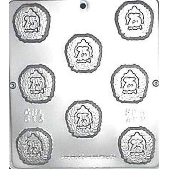 615 "25TH" Anniversary Chocolate Candy Mold