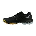 thumbnail image 2 of Mizuno Women's Wave Lightning Z Black/Silver/Yellow Ankle-High Volleyball Shoe - 6M, 2 of 3