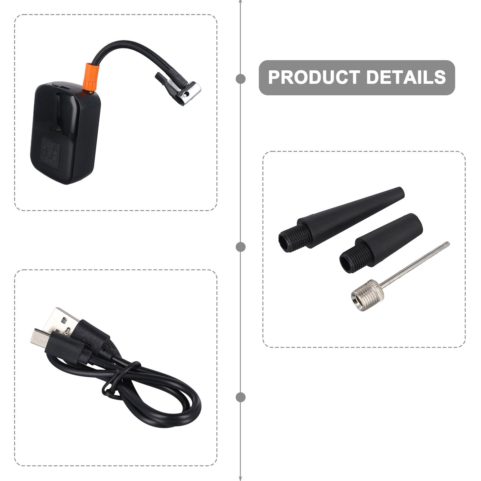 Rechargeable Car Air Pump Portable Car Automatic Compressor Tire inflator for Motorcycle Bicycle Basketball inflatable Accessori by Coconut Ok