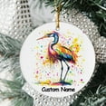 thumbnail image 2 of Personalized Crane Ornament, Custom Ornament for Animal Lover, Ideal Gift for Men, Women, Best Friend, Gift for Christmas, Birthday, Father's Day, Mother's day, 2 of 5