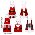thumbnail image 2 of Festive Santa Theme Apron For Holiday Cooking Baking Parties with Adjustable Neck Strap for Home Chefs and Culinary Enthusiasts, 2 of 6