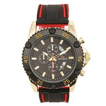 Charles Raymond New Fashion Mens Watches Luxury Silicone Sport Watch Men Quartz Date Clock Waterproof Wristwatch Chronograph - Quartz Wristwatches - Sports 9739 (Sports 9739 Black Gold)