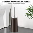 thumbnail image 7 of Toilet Brush and Holder, 2 Pack Toilet Brush with 304 Stainless Steel Long Handle, Toilet Bowl Brush for Bathroom Toilet-Ergonomic, Elegant,Durable (Bronze), 7 of 7