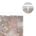 thumbnail image 5 of Christmas Snowflakes Flash Spots Shower Curtains with 12 Hooks Waterproof Bathroom Decor 66" x 72", 5 of 6