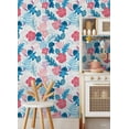 thumbnail image 3 of Disney Stitch Tropical Flowers Peel & Stick Wallpaper, Pink, 3 of 14