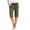 Army Green, variant on Tii.MM Capri Pants for Women 2025 Knee Length Cotton Linen Dressy Capris Summer Straight Leg Adjustable Knot Loose Beach Bermuda Shorts with Pocket