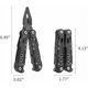 thumbnail image 3 of Juego de herramientas múltiples para actividades al aire libre, herramientas de acero inoxidable de alta calidad con diseño de bloqueo de seguridad, portátil y viene con una bolsa de nailon duradera, 3 of 5