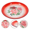 thumbnail image 4 of TAILTOSS Vintage Serving Round Platter Enamel Plate Multi 1Set, 4 of 8