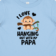 thumbnail image 4 of Inktastic Monkey I Love Hanging out with My Papa Boys or Girls Baby T-Shirt, 4 of 5