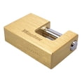 thumbnail image 2 of candado de cortina latón 75 mm llave tubular, 2 of 4