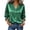 Green, variant on Vrorvz 3/4 Sleeve Satin Shirts for Womens Button down V Neck Shirt Casual Business Work Summer Tops