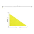 thumbnail image 2 of Yellow Flag Stick, Hand Held Mini DIY Flag 8.2x5.5 Inch Triangle Pack of 40, 2 of 5