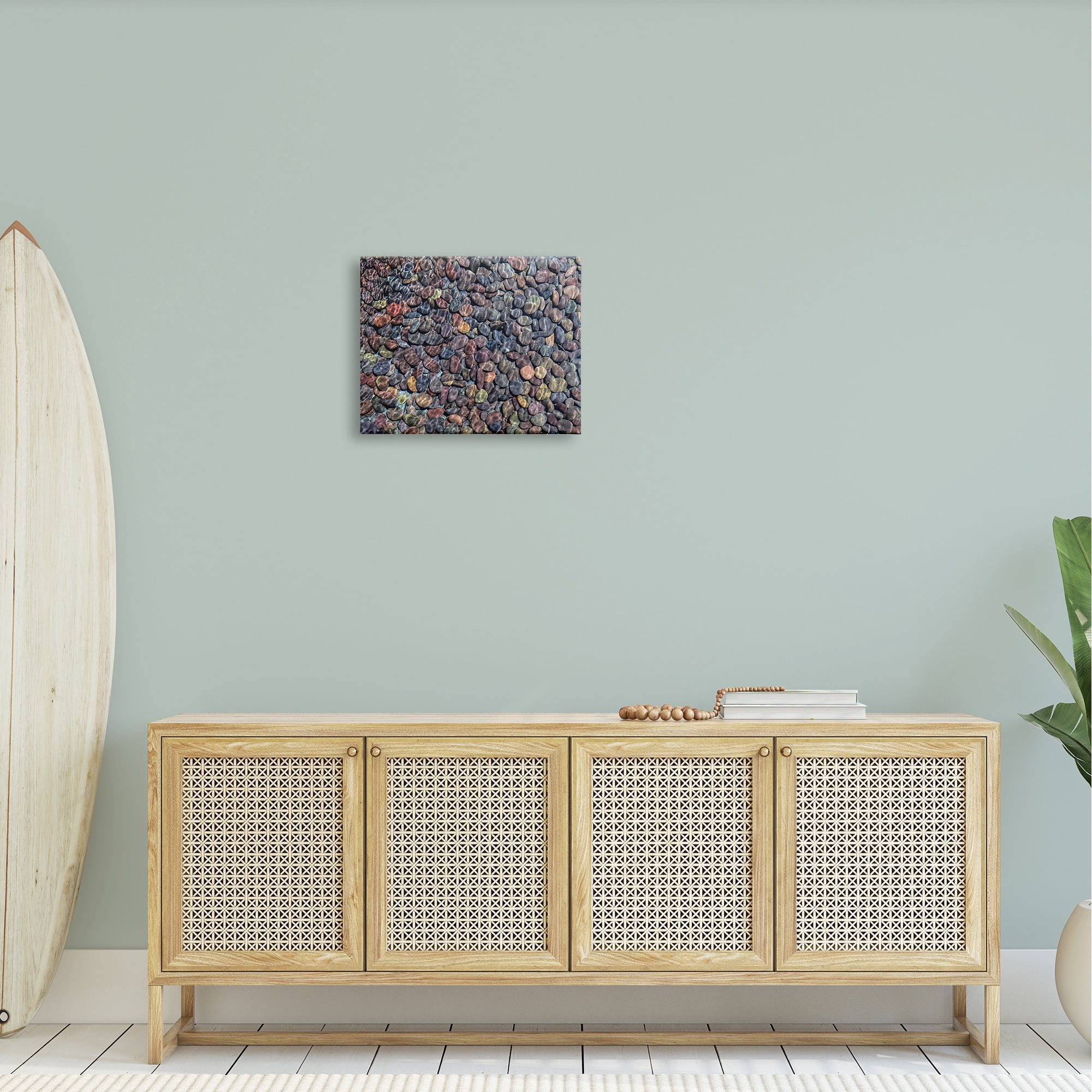Stupell Ocean Ripples Underwater Pebbles Landscape Photography Gallery Wrapped Canvas Print Wall Art